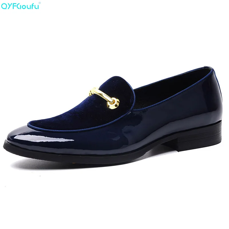 

Brand 100% Genuine Leather Splice Men's Suede Dress Shoes Luxury High Quality Handmade Italian Dress Shoes For Wedding