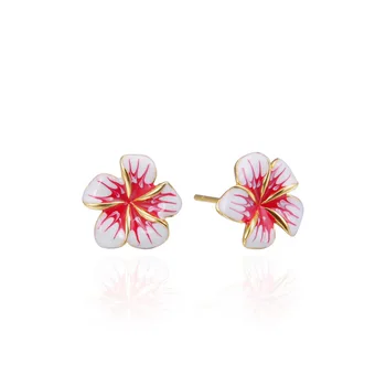 

Korean version creative fashion accessories s925 sterling silver earrings female flowers popular earriings