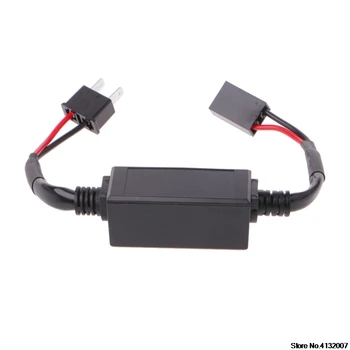 

2 Pcs H7 LED Car Light Canbus Error Free Resistor Headlight Warning Anti Flicker