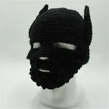 Новая забавная вязаная шапочка ручной работы, маска Бэтмена, шапки для мужчин и женщин, зимняя Лыжная Шапка s gorras hombre, креативная шапка, подарок на Хэллоуин