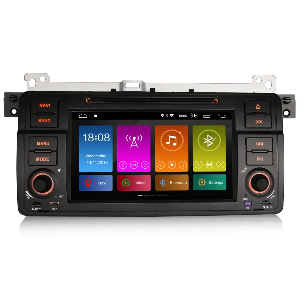 Top 7" Android 9.0 Pie OS Car DVD Multimedia Navigation GPS Radio for BMW M3 1998-2006 & BMW 3 Series E46/318/320/325 1998-2006 0