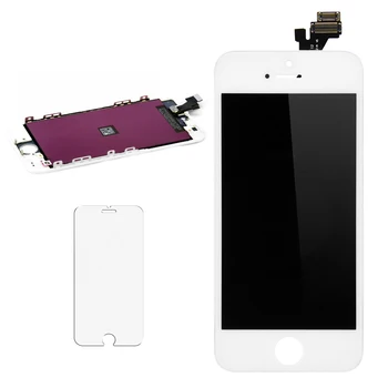 

Hot-Truth 6 pcs AAA+ Screen For iPhone 5 5G LCD Display With Touch Screen Digitizer Assembly Black&White + Tempered Glass
