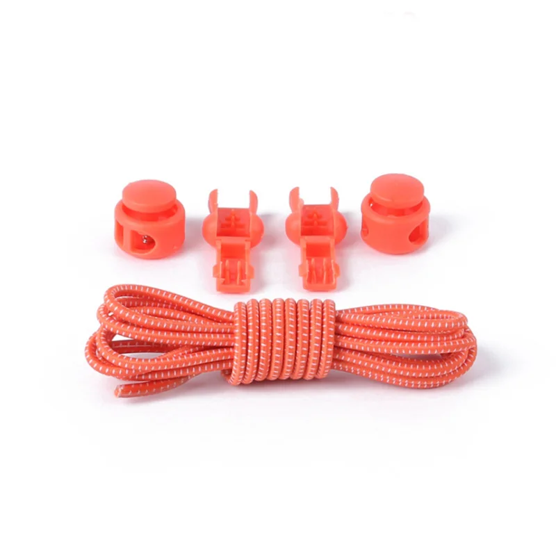 1 Pair Shoelaces Unsiex No Tie Locking Round Shoelaces Elastic Shoelace Sneaks Shoe Laces Fit Strap For Boys And Girls Wholesale (14)