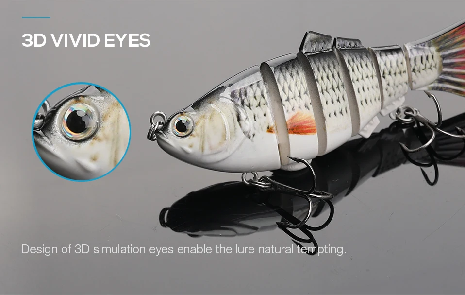 centímetros 17.5g 6 Multi Articulado Swimbait Pike