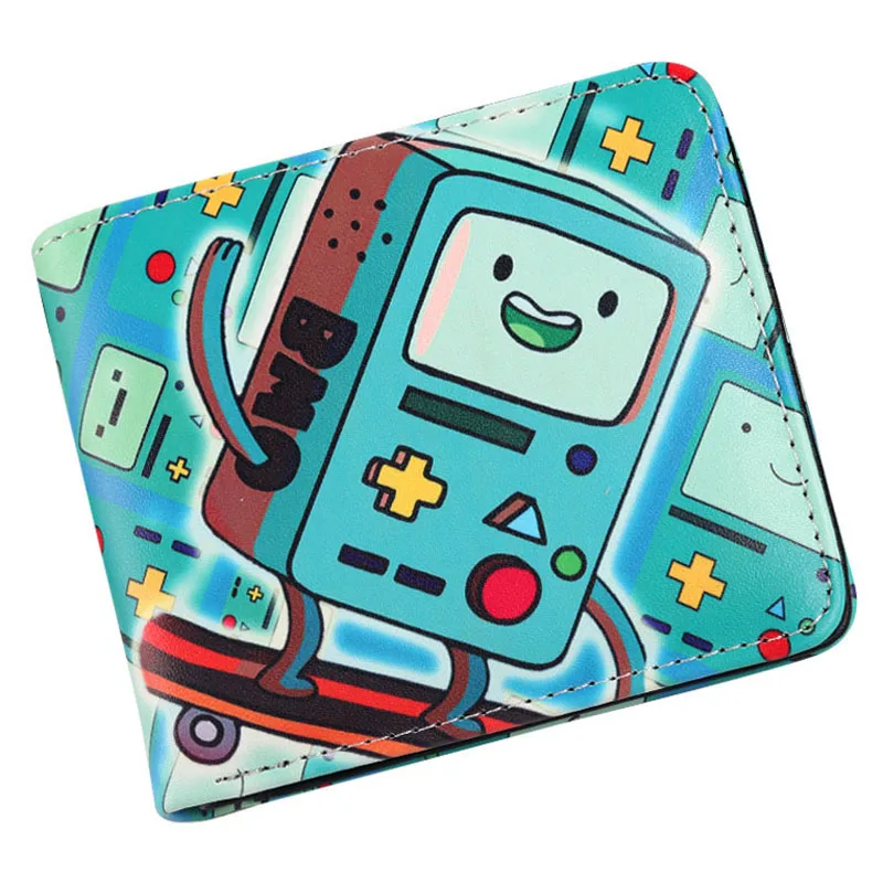 

Cartoon wallet Adventure Time BMO Bi-fold Wallet Mens Credit Card Holder Wallet ID Cash Coin Purse