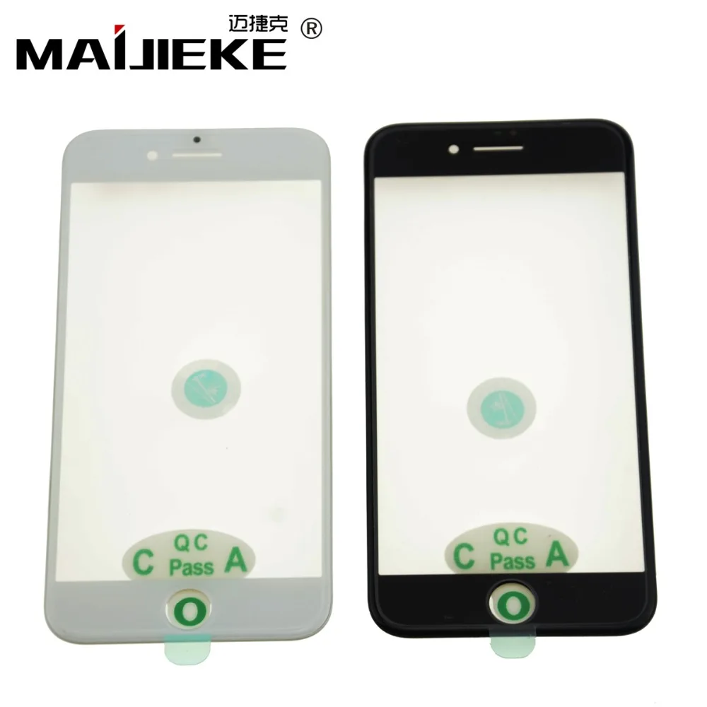 MAIJIEKE Топ AAA+ холодный пресс 3 в 1 передняя внешняя стеклянная линза с рамкой& OCA для iphone 8 7 6s plus 6 5 5S 5c стеклянные ремонтные детали