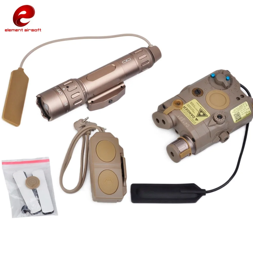 Страйкбол элемент PEQ 15 тактический флэш-светильник красный лазер ИК лазер охотничий флэш-светильник WMX200 LA-5/PEQ-15 страйкбол оружие светильник EX418