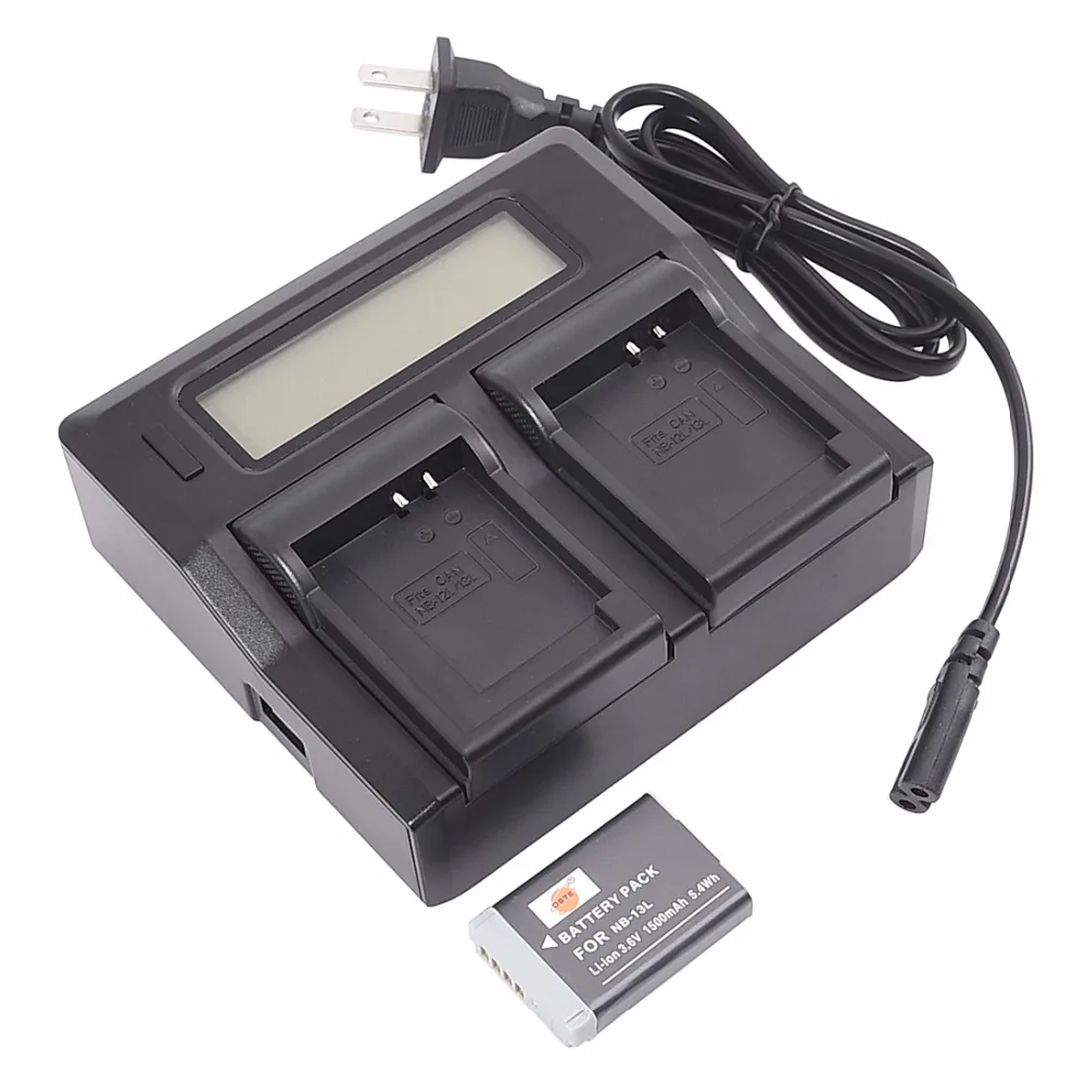 DSTE Li ion NB 13L Battery with 1.5A Dual Charger for Canon G5X G7X G7X