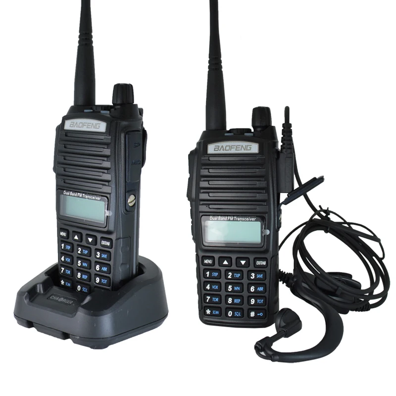 2 шт. baofeng UV 82 8 Вт портативная рация 10 км длинный Диапазон vhf/uhf Двухдиапазонная