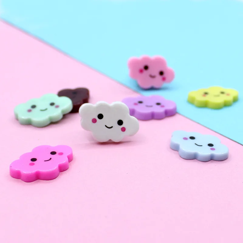 10 шт. смоляный смайлик облако слизь Набор детских игрушек Мини DIY клейкие аксессуары наполнитель для скрапбукинга ремесло украшение для телефона