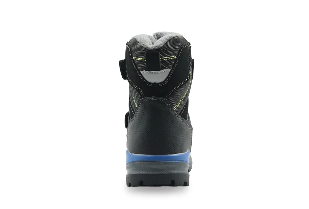 Apakowa/детские ботинки для мальчиков на холодную погоду; водонепроницаемые ботинки для походов на открытом воздухе; спортивные зимние ботинки со светоотражающими полосками; детская зимняя обувь