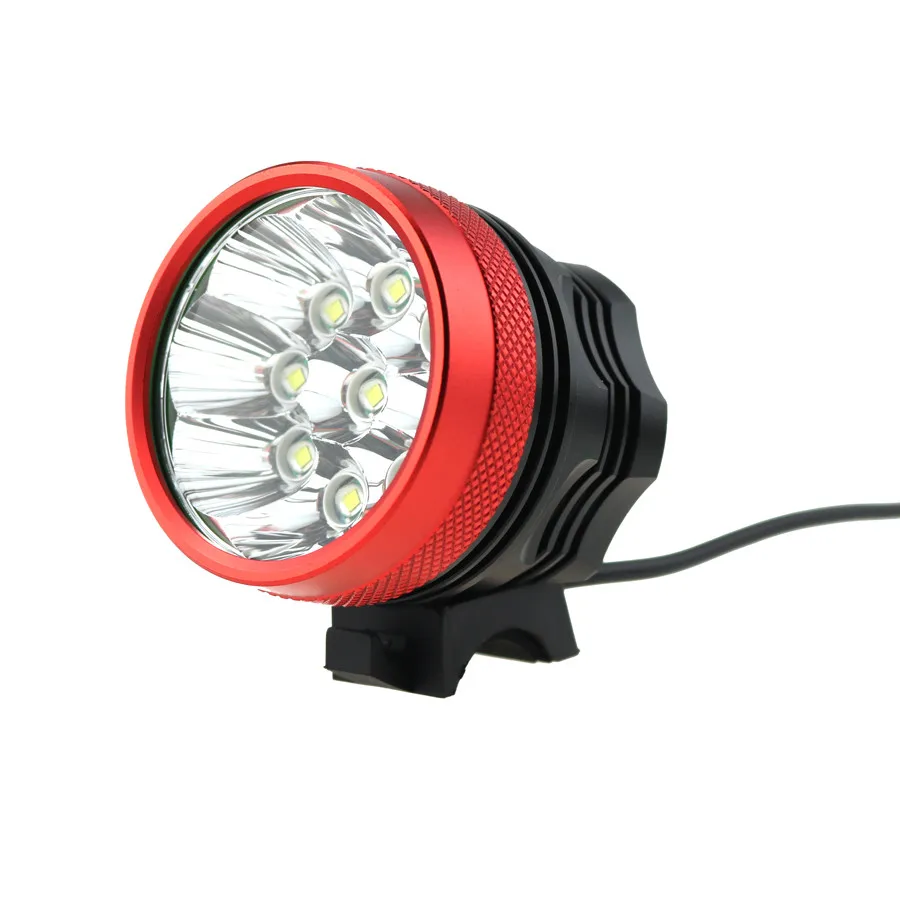 Excellent 9T6 Bike Light 15000 Lumen Waterproof 9xCree XM-L T6 LED Bicycle Light Lamp 3 mode + 8.4V 8800mah 18650 Battery Pack + Charger 12 Excellent 9T6 Bike Light 15000 Lumen Waterproof 9xCree XM-L T6 LED Bicycle Light Lamp 3 mode + 8.4V 8800mah 18650 Battery Pack + Charger 12