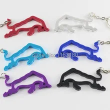 36 шт./лот крупного рогатого скота в форме открывашка для бутылок Алюминий сплав брелок для ключей, подарочный