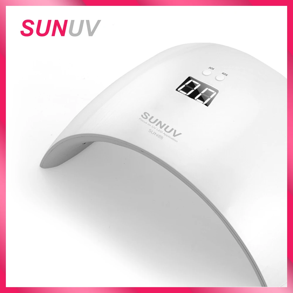 

SUNUV SUN9x 24W Nail Lamp UV Lamp Nail Dryer for UV Gel LED Gel Nail Machine Infrared Sensor Timer Set
