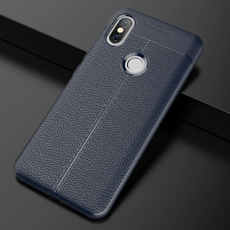 

Ultra Slim Leather Texture Soft Back Cover Case 030101 Shockproof Capa for Xiaomi Redmi S2 Mi A2 Lite Case