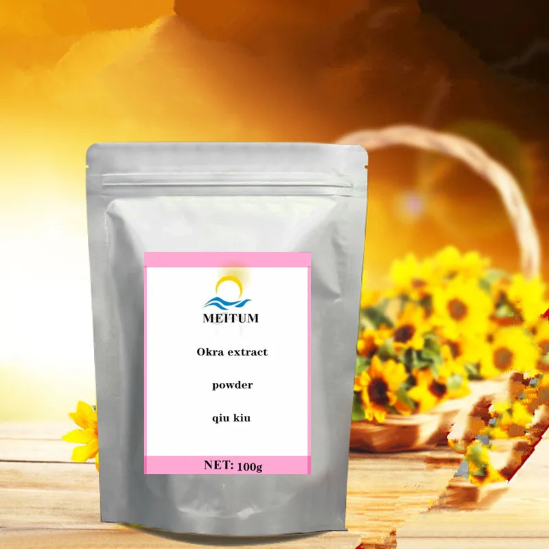 

100% Natural Organic Okra Extract Powder, Strengthening Yang and Kidney, Endocrine Disorder, Anti-aging