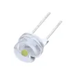 10 pièces nouveau F8 8mm 0.5W 3.0-3.2V chapeau de paille LED blanc LED très brillante lampe grand Angle LED transparent lampe Strawhat LED ► Photo 3/5