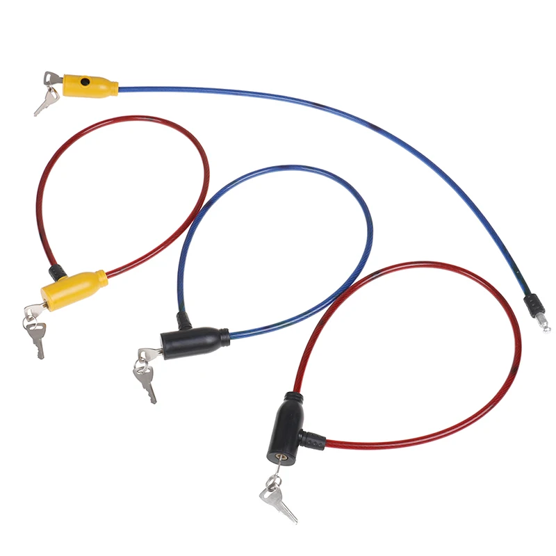 

1 PC Cycling Cable Lock Bike Part Cable Anti-Theft Bike Bicycle Scooter Security Safety Lock with 2 keys Bicycle Accessories