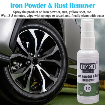 

Rust Remover Neutral Wheel Cleaner No Need to Rub Easy to Decontaminate 20ML Iron Powder Rust Remover Car Care & Cleaning