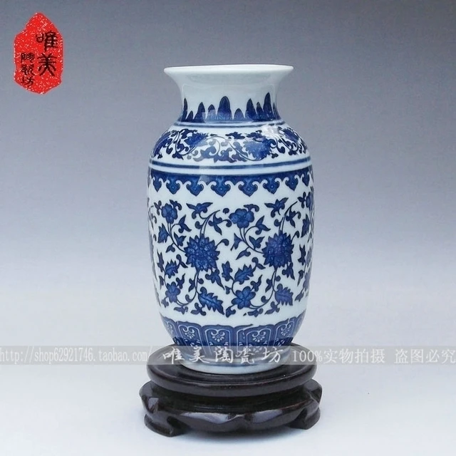 Ceramics Blue And White Vase Small Bottle Gourd Ceramics Blue And White Vase Small Bottle Gourd Porcelain Crafts Decoration