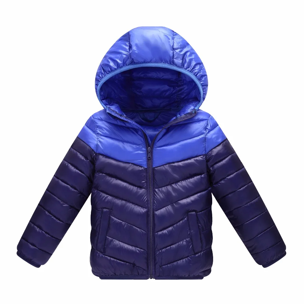 

2018 winter Boys Girls Coats Jacket Children Fashion Sports Lightweight Down Jackets Kids Warm cotton-padded clothes 3-12 year