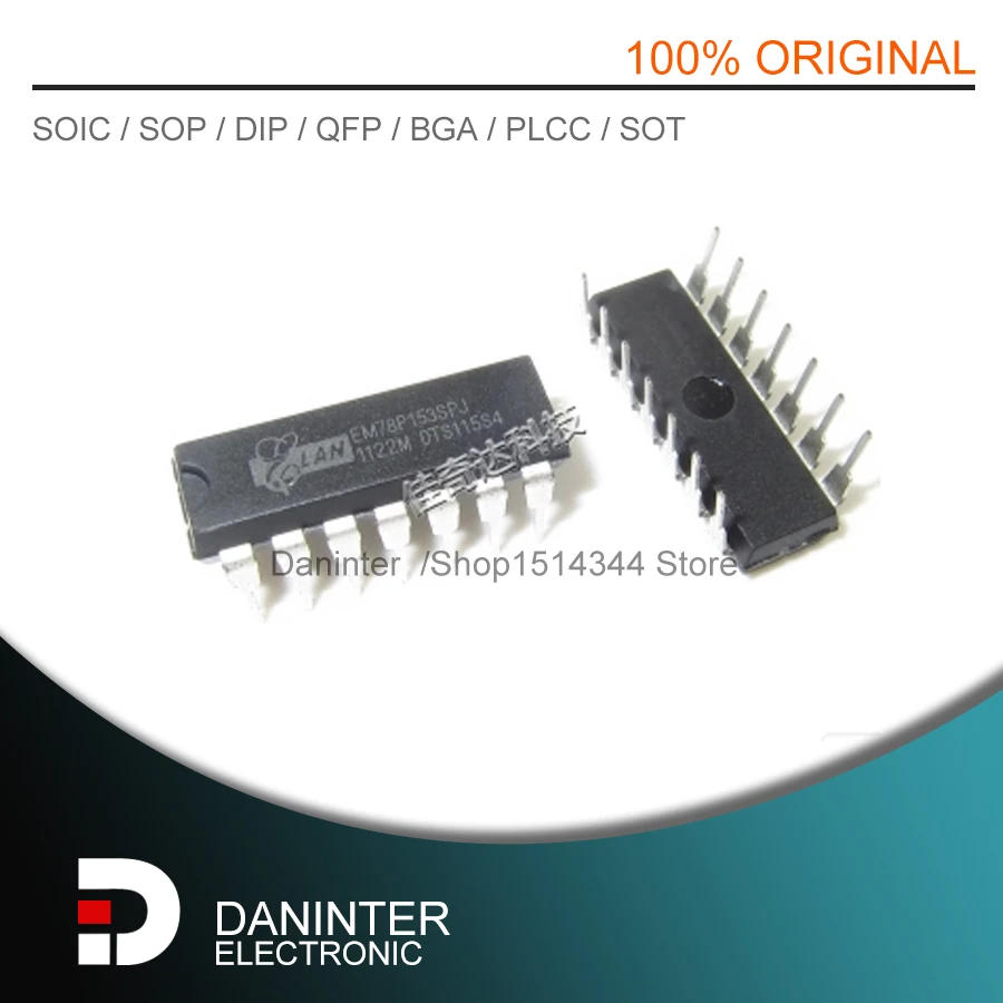 

EM78P153 EM78P153SPJ New original DIP14 5PCS/LOT aliexpress