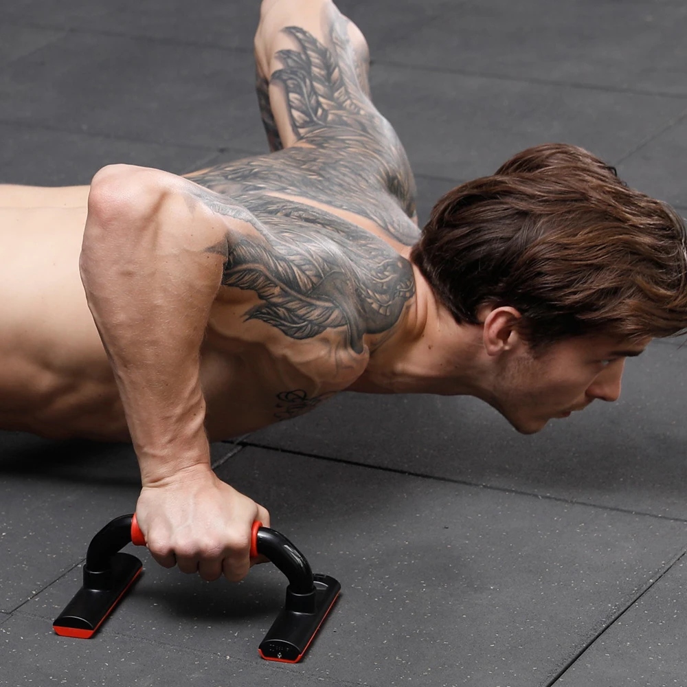 KYTO Push Up Bars Exercise Equipment Digital I-shaped Stands Gym Home Exercise Tool Fitness Chest Arm Muscle Training Racks