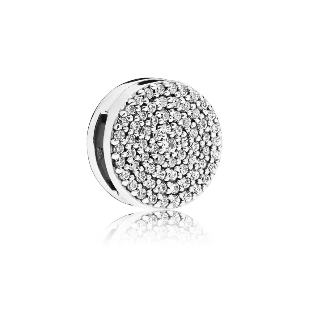 

2019 Spring Fit Pandora charms Bracelet Reflexions Dazzling Elegance Clip 100% 925 Silver for Charms diy Jewelry making