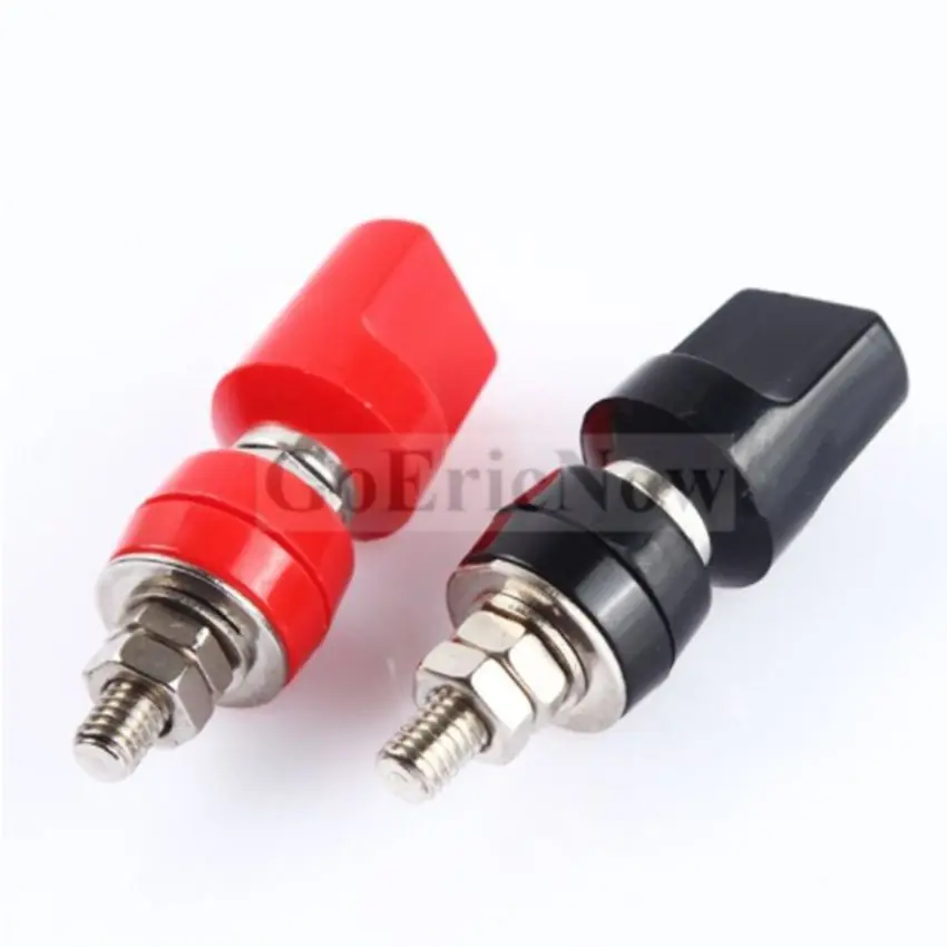 

10 pcs M8*60 8mm 60A High Current Banana plugs copper terminal block connector