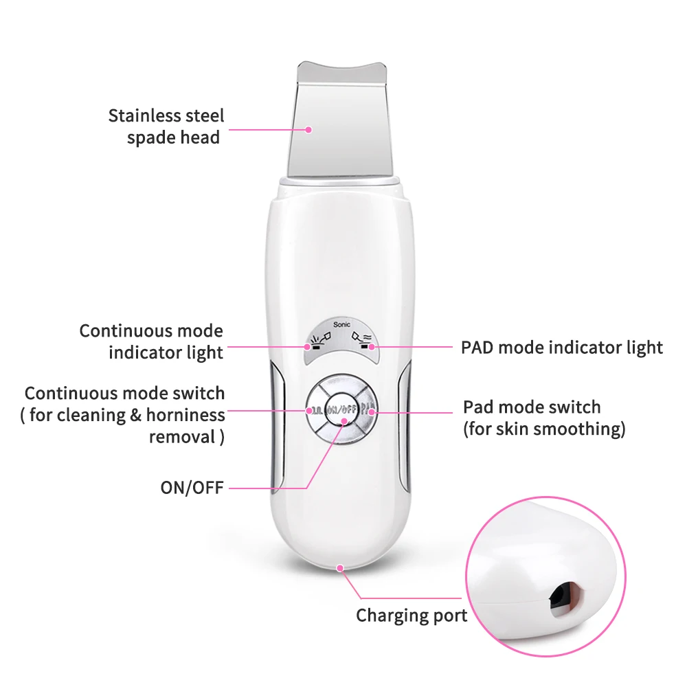 Ультразвуковая чистка лица Beauty Star|skin scrubber|face porefacial exfoliator machine |
