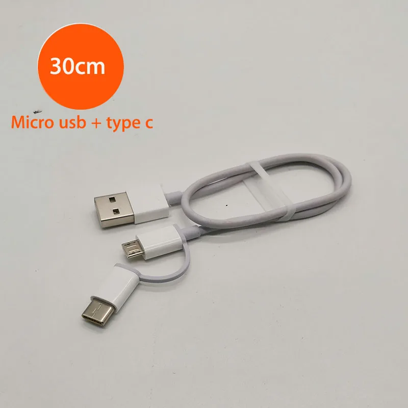 Оригинальный xiaomi короткий кабель power bank для samsung galaxy a50 a70 a7 2018 s10 s9 huawei p20 lite honor 8x9 10