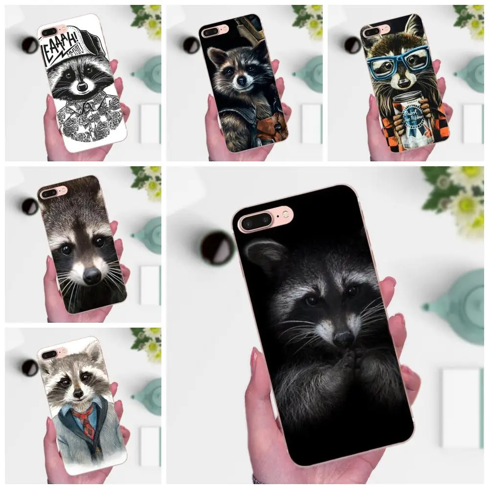 Рисунок енота Доминант для Huawei P8 P9 P10 P20 P30 Mate 7 8 9 10 20 Lite Plus Pro 2017 Мягкий Силиконовый