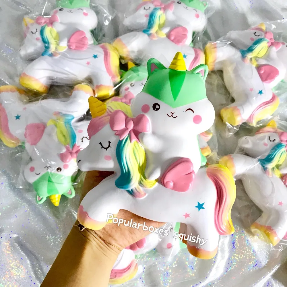 Popularboxes poli riding unicorn ограниченная партия мягких медленно растущих подарочных