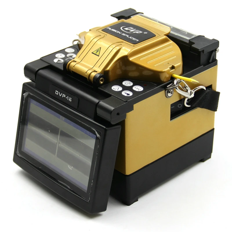 

English French Portug Fiber Fusion splicing machine DVP-16 Fiber Optic Fusion Splicer DVP-16 FTTH Optical fiber fusion welding