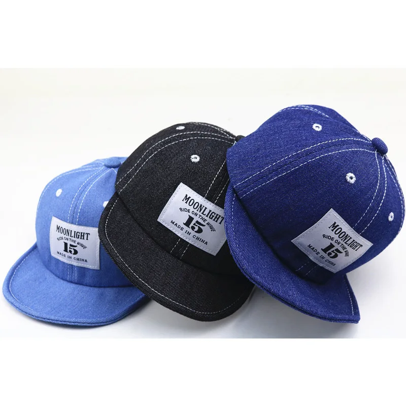 Children Hip Hop Letter Boy Embroidery Sun Hat Baby Baseball Cap For BoysFor Baby Boy Summer Children Hats Caps