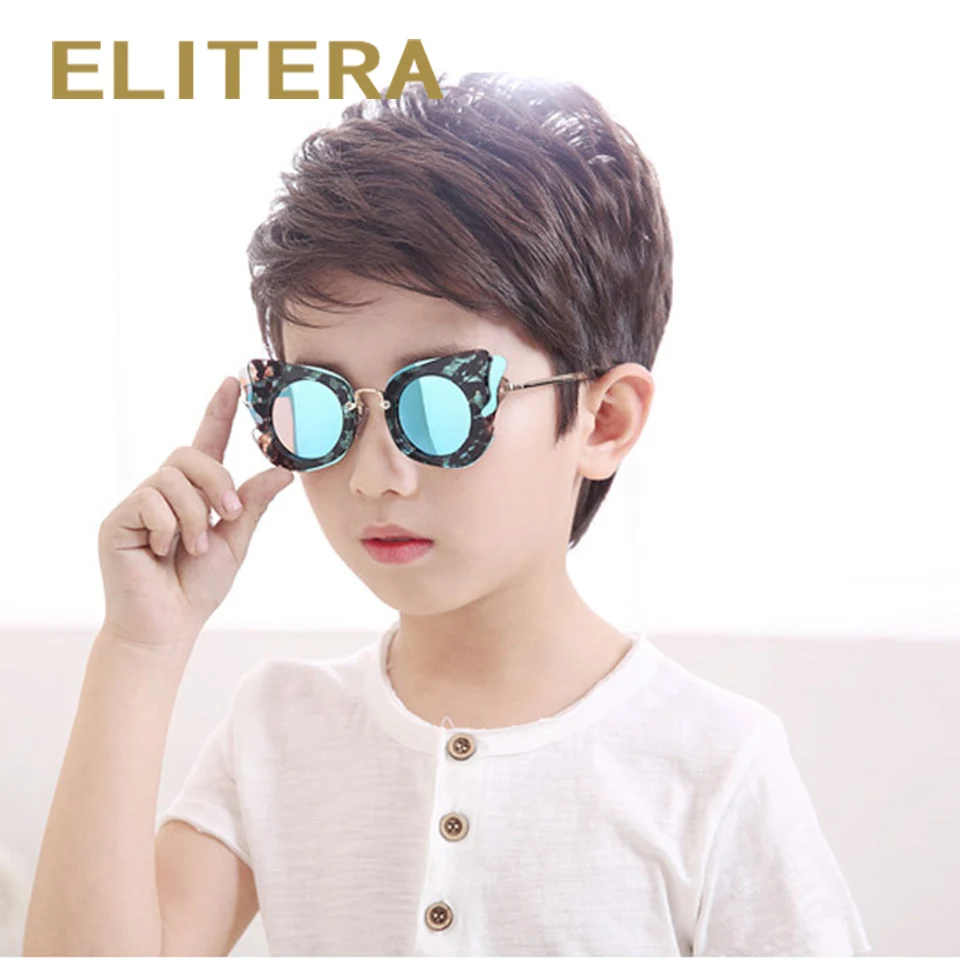 ELITERA новинка брендовые Модные Детские поляризованные солнцезащитные очки с