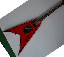 High quality Jackson PDX-2 Demmelition King Flying V Red Electric Guitar  EMG Pickups Floyd Rose Tremolo
