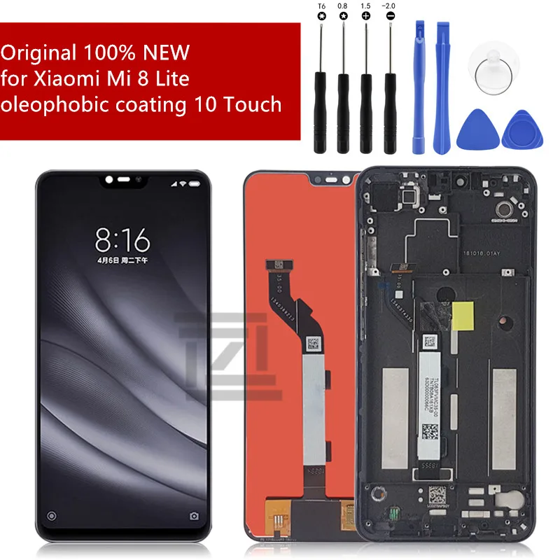 

Original For Xiaomi Mi 8 Lite LCD Display Touch Screen 6.26" Digitizer Assembly Replacement For Xiaomi Mi8 Youth mi 8x lcd