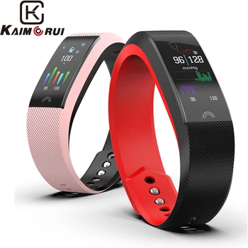 

Fitness Bracelet IP68 Waterproof Heart Rate Smart Band Pedometer Bluetooth Smart Wristband Color Band for Women Men Tracker Band