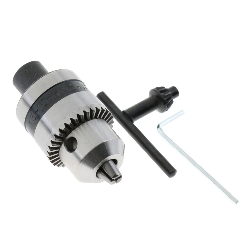 1.5-10mm Capacity Drill Chuck 1/4' Hex Shank Converter Quick Connect Adapter
