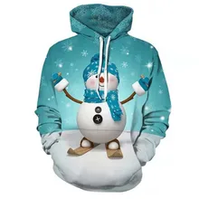 Мужские куртки для бега с капюшоном, зимнее пальто с 3D принтом, Рождественский пуловер, длинный рукав, толстовка с капюшоном, топы, блузка#2N27