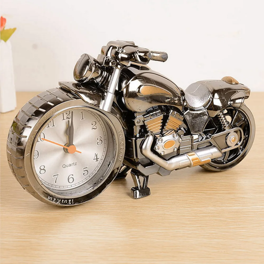 Cool Motorcycle Motorbike Design Alarm Clock Desk Clock Desk Clock Table Decoration Drop