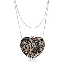 Женская сумка-клатч женская вечерняя дикая сумка вечерняя Женская модная персиковая сумка с сердцем клатч для вечеринок сумка через плечо K612