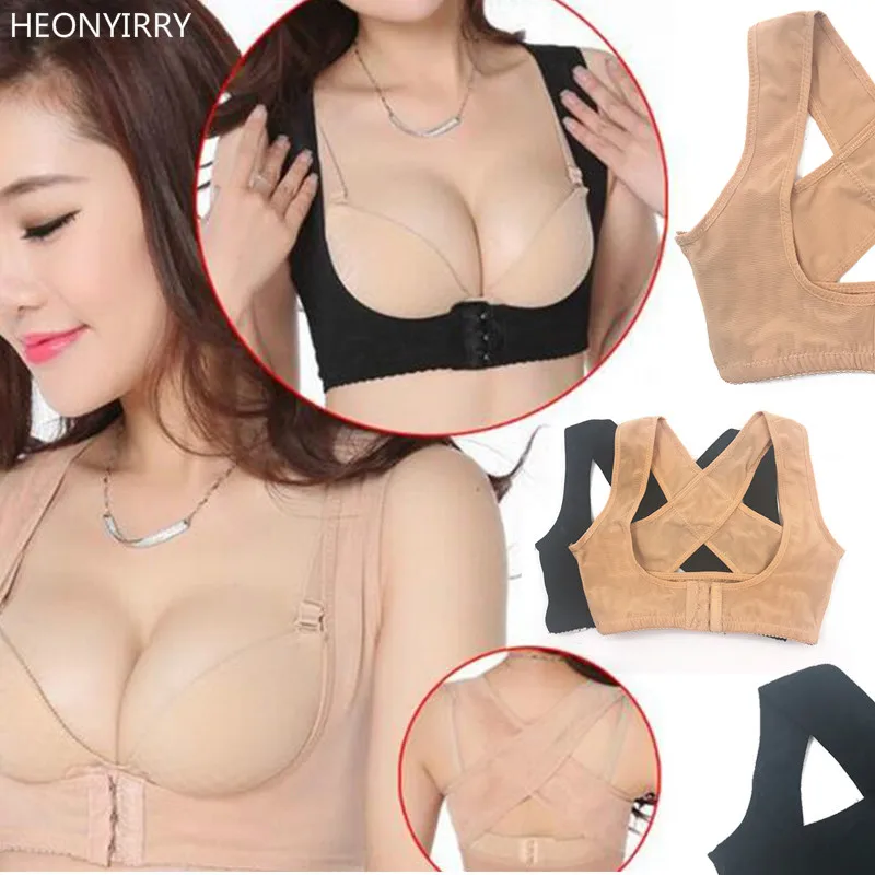 

Adjustable Women Breast Back Support Belt Chest Holder Support Posture Corrector Body Shaper Corset Upper Back Support Bandage