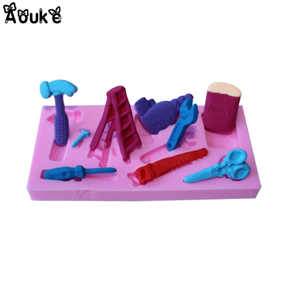 Hardware Ladder Shape Silicone Cake Mold Fondant Decorating Tools Soap