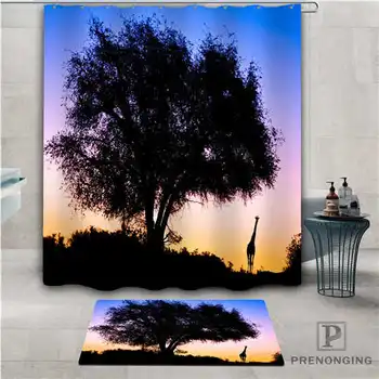

Custom beautiful-night (1) Waterproof Shower Curtain Doormat Home Bath Bathroom Polyester Fabric Multi Sizes#2019-01-12-256
