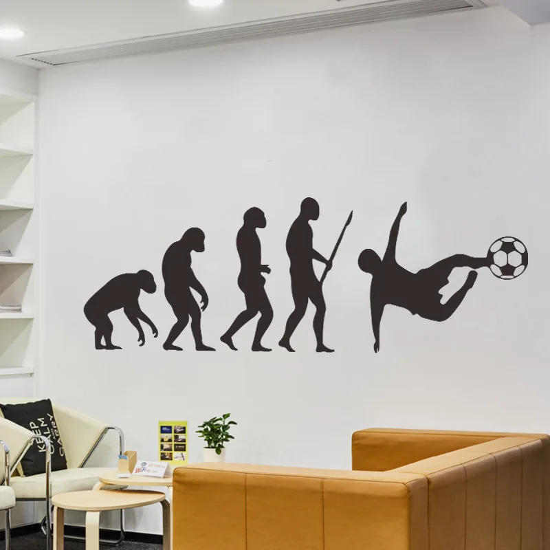 Human evolution art wall stickers living room porch corridor home