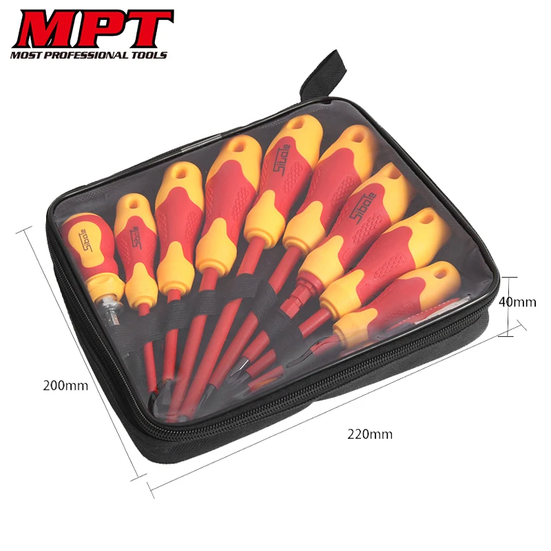 MPT 2025 10PC cross purpose screwdriver set, multifunctional set of