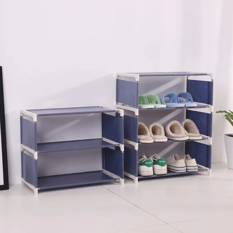 

3/4/5 Layer Quality Non-woven Shoe Rack Portable Waterproofing Dustproof Cabinet Organizer Holder DIY Foldable Stand Shoes Shelf