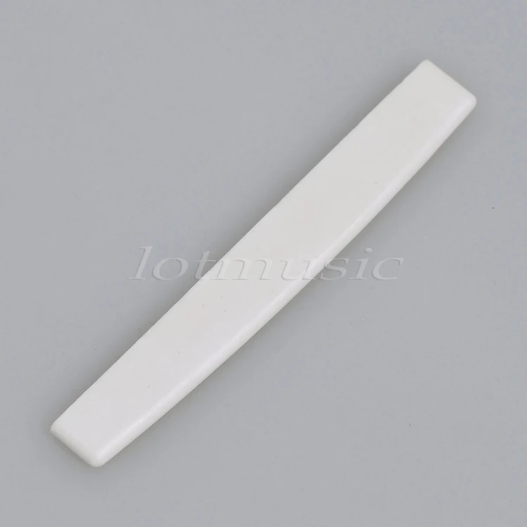 

1Pcs Real Bone Saddle For 7 String Acoustic Guitar 76.5 x 3 x 11mm